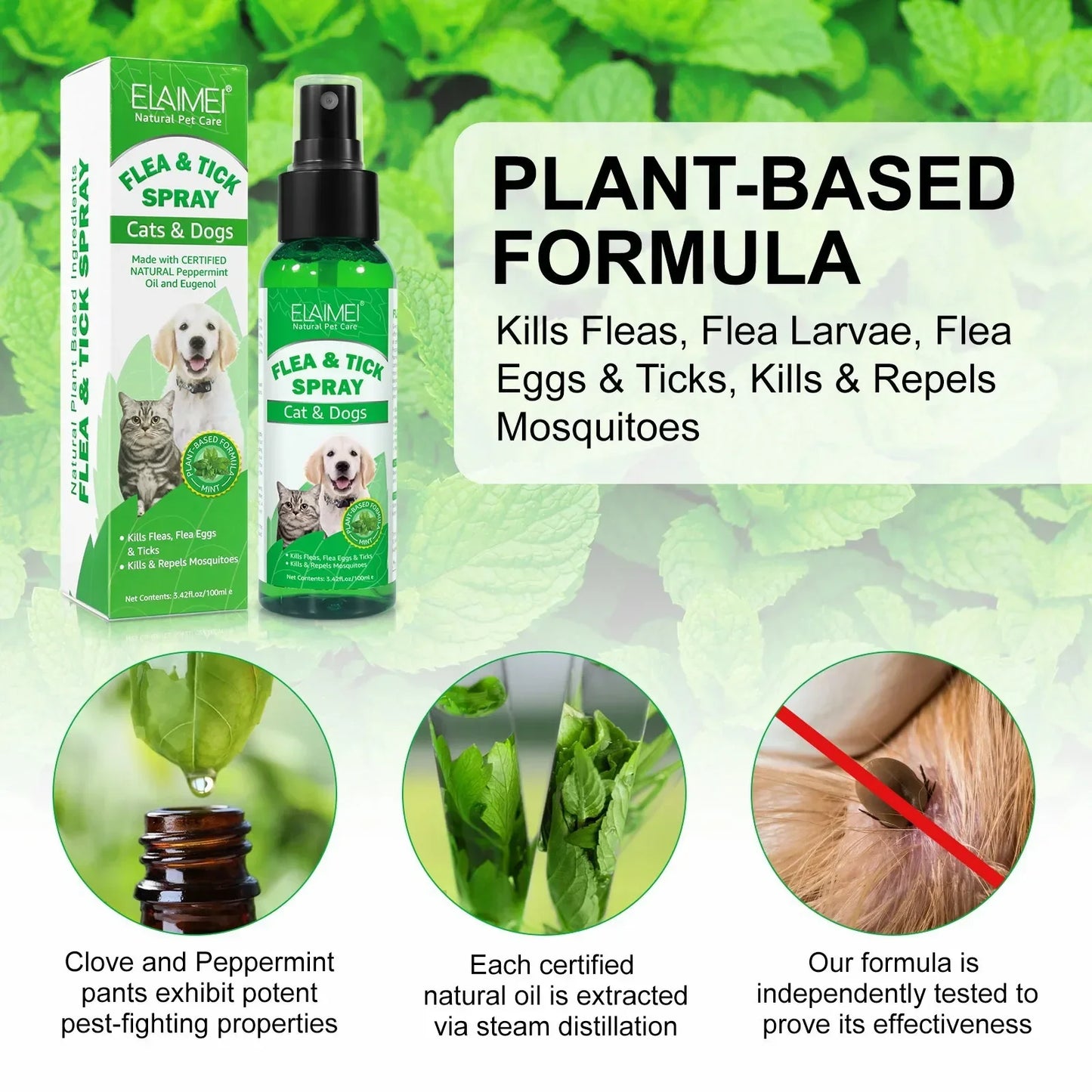 Peppermint Flea &amp; Tick Spray