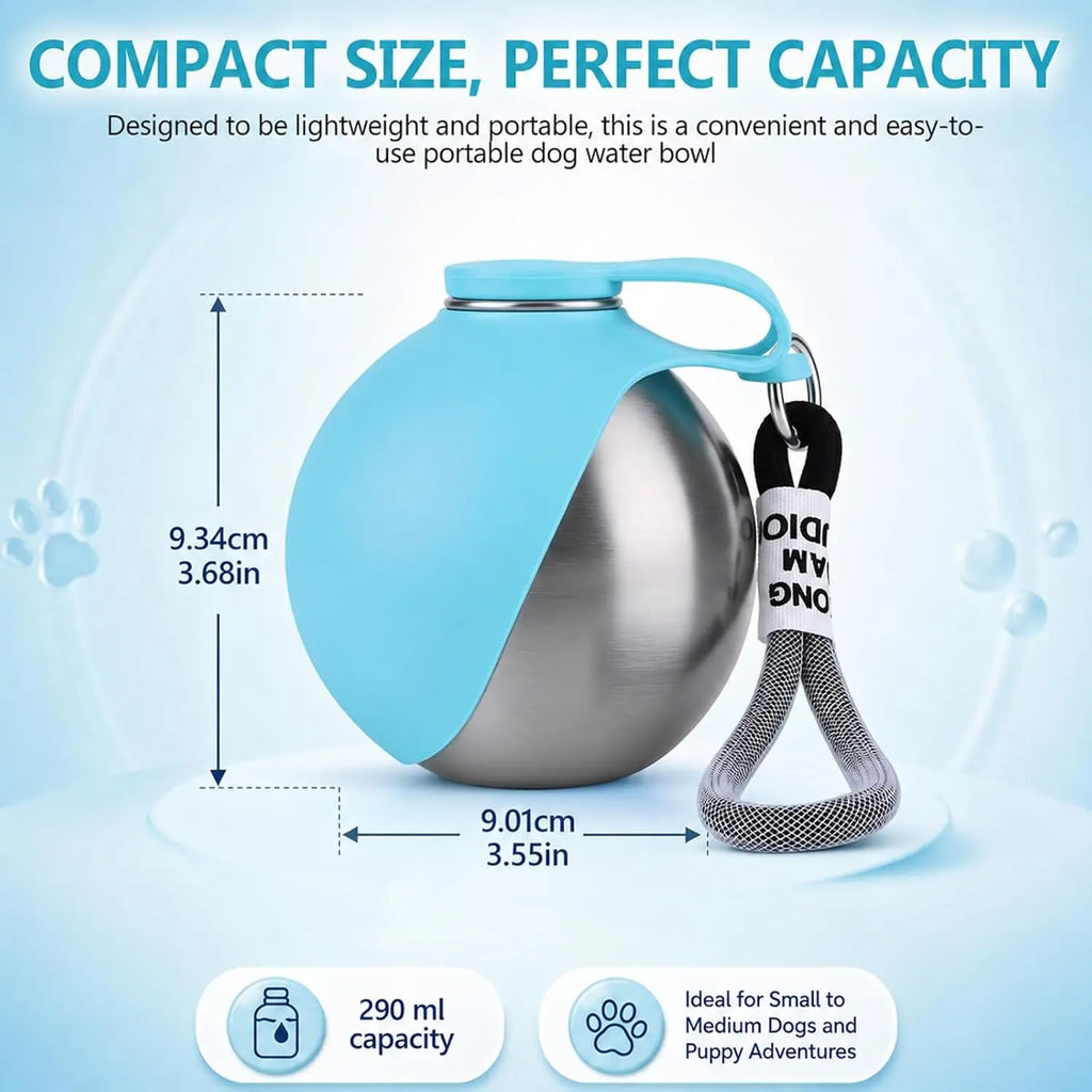 2-in-1 Portable Dog Water Bottle